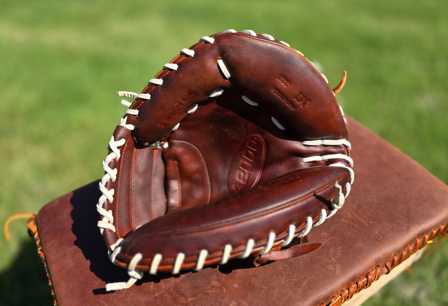 Wilson A2000 M1 33.5' Catcher's Mitt - ABY Japan, Fully Restored, Fresh Laces