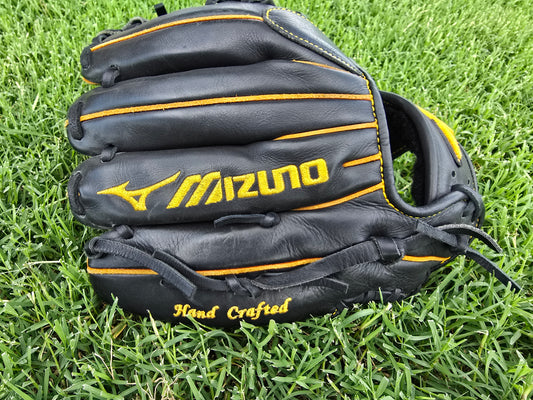 Mizuno Pro GMP2BK-600S – 11.75” Infield Glove – Black/Yellow – Kip Leather