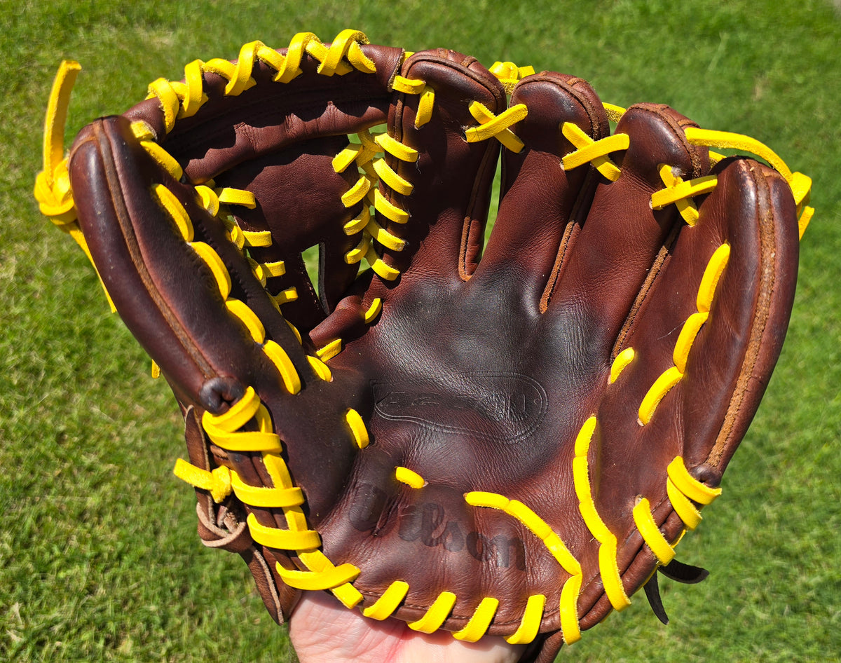 TOFL Baseball & Softball Glove Leather Lacing – 6 Royal Blue Strings With Needle