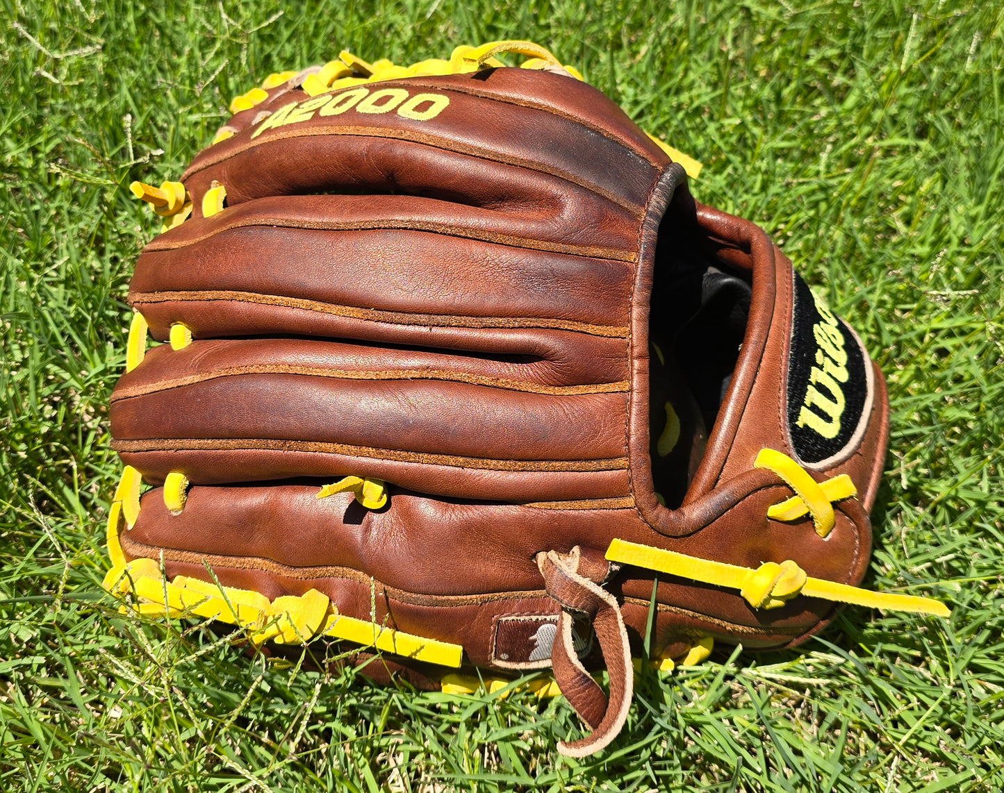 Wilson A2000 11.25" infielders glove. Restored with new laces