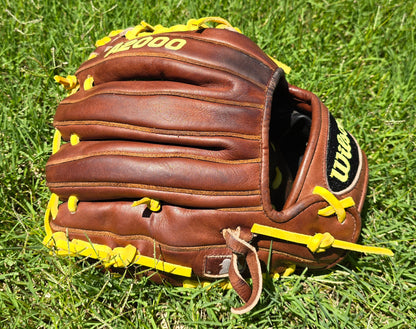 Wilson A2000 11.25" infielders glove. Restored with new laces