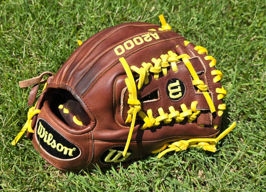 Wilson A2000 11.25" infielders glove. Restored with new laces